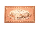 Tapiz Aubusson de lujo. Diseño floral clásico. Hecho a mano. Añade elegancia a cualquier habitación.
