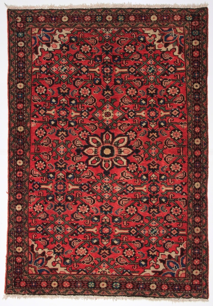 Alfombra clásica oriental Hosseinabad Usada - 150x105cm