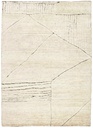Alfombra artesanal estilo tribal - Landscape white Fields