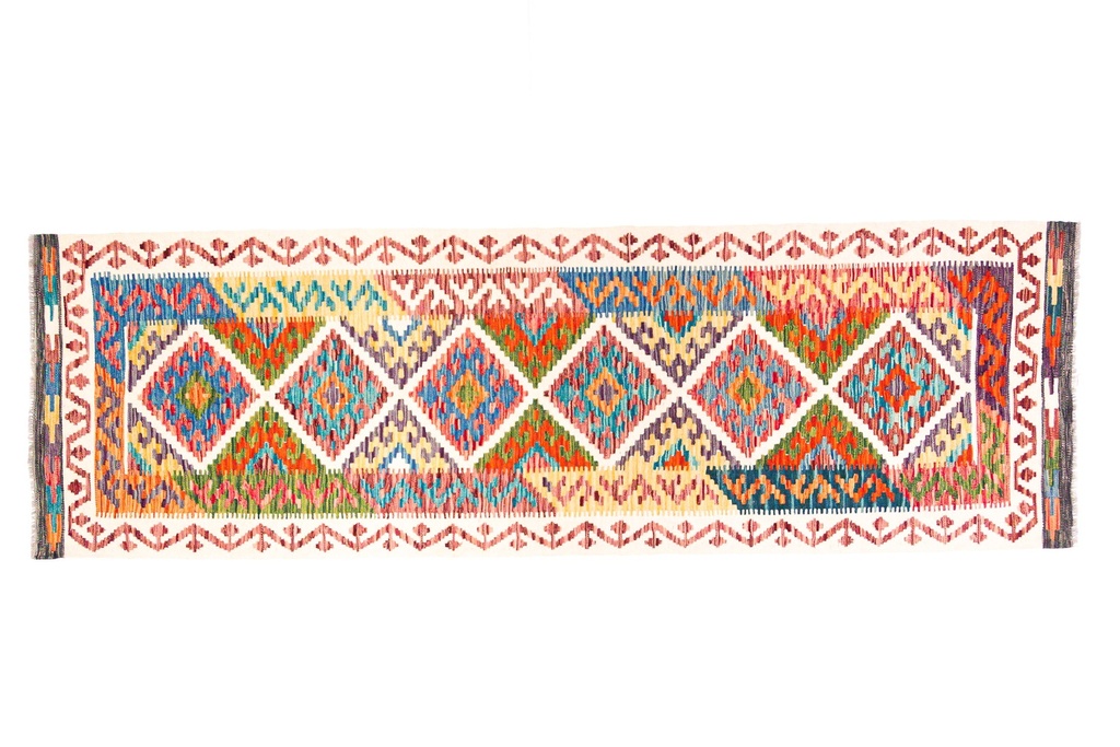 Kilim Afgano - 258x84cms