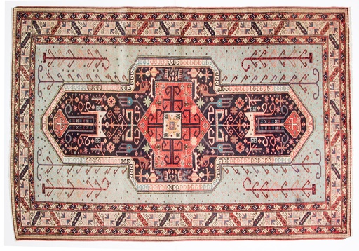 [608170] Alfombra caucásica rusa vintage