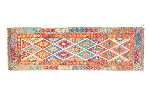 Kilim Afgano - 253x80cms