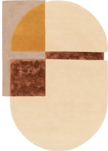 Alfombra moderna tufting - Metz ovalada