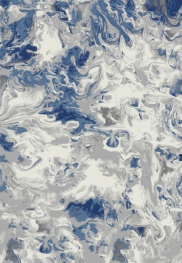 Alfombra moderna abstracta - Reina aqua