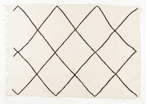 Kilim Bereber de rombos negros - 190x114cm
